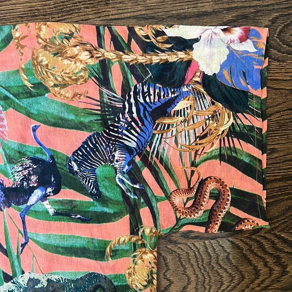 Bella Ballou Animal Print Beach Kaftan One Size - Picture 4 of 7